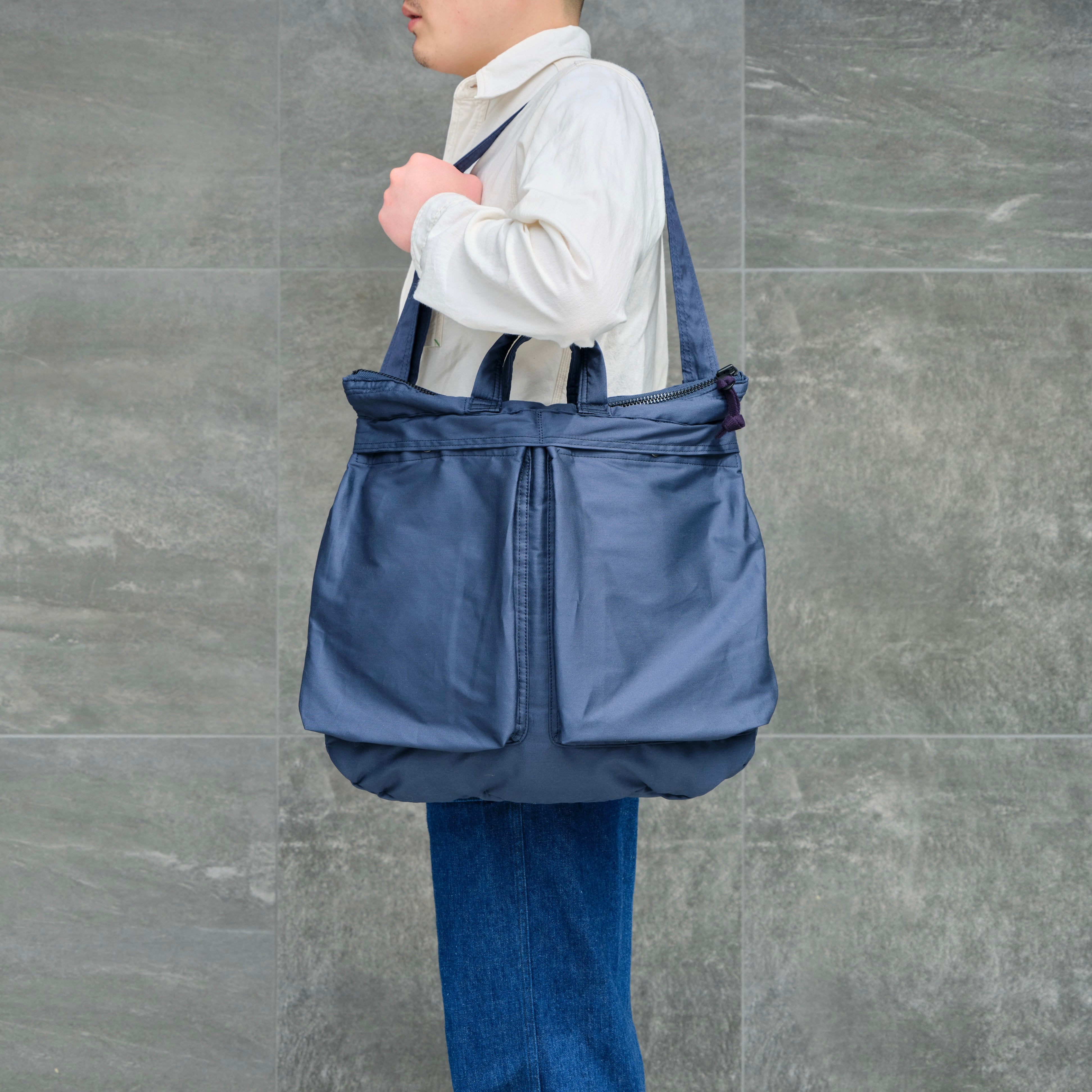 U.S.A.F. HELMET BAG NAVY MEDIUM – ANATOMICA NAGOYA