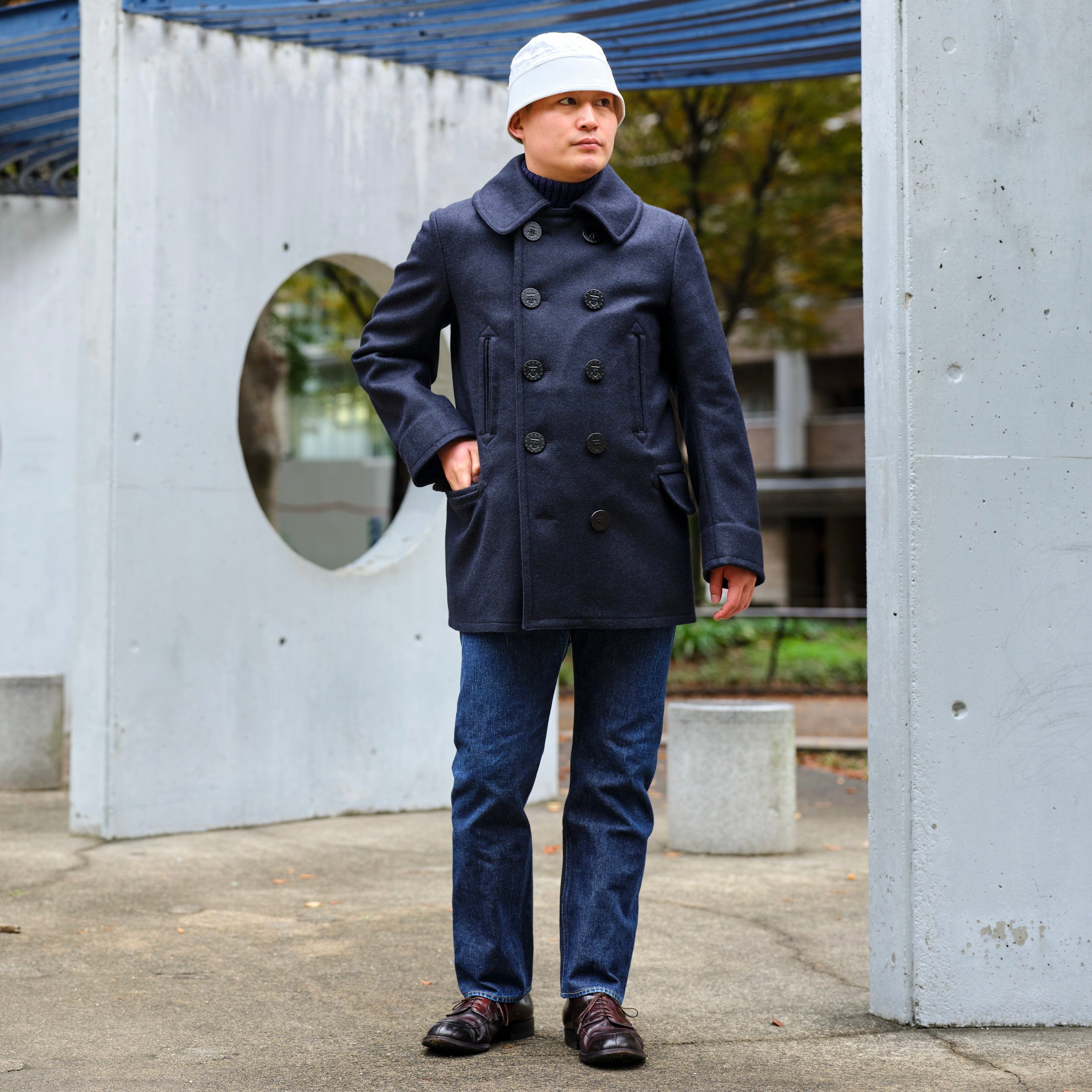 PEA COAT UNLINED MADE IN FRANCE – ANATOMICA NAGOYA