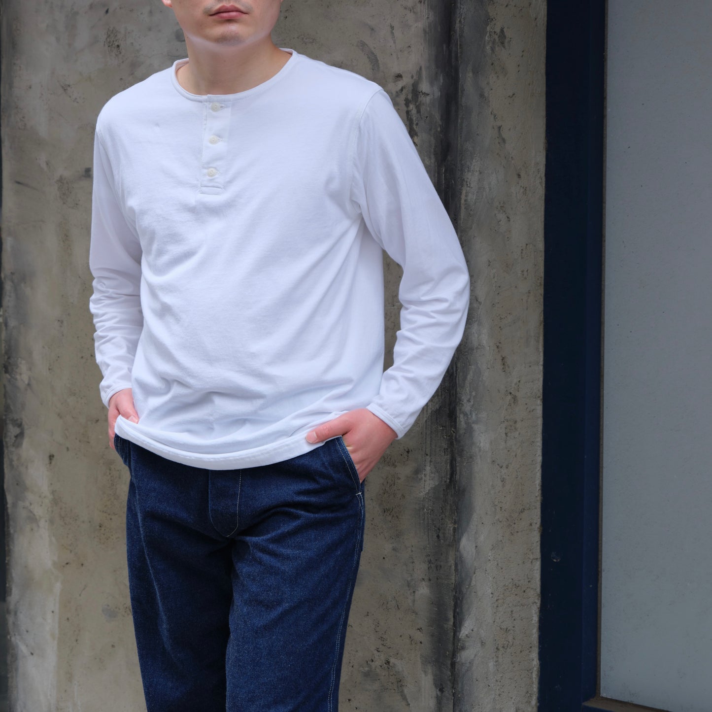 BIG YANK HENLEY NECK TEE L/S