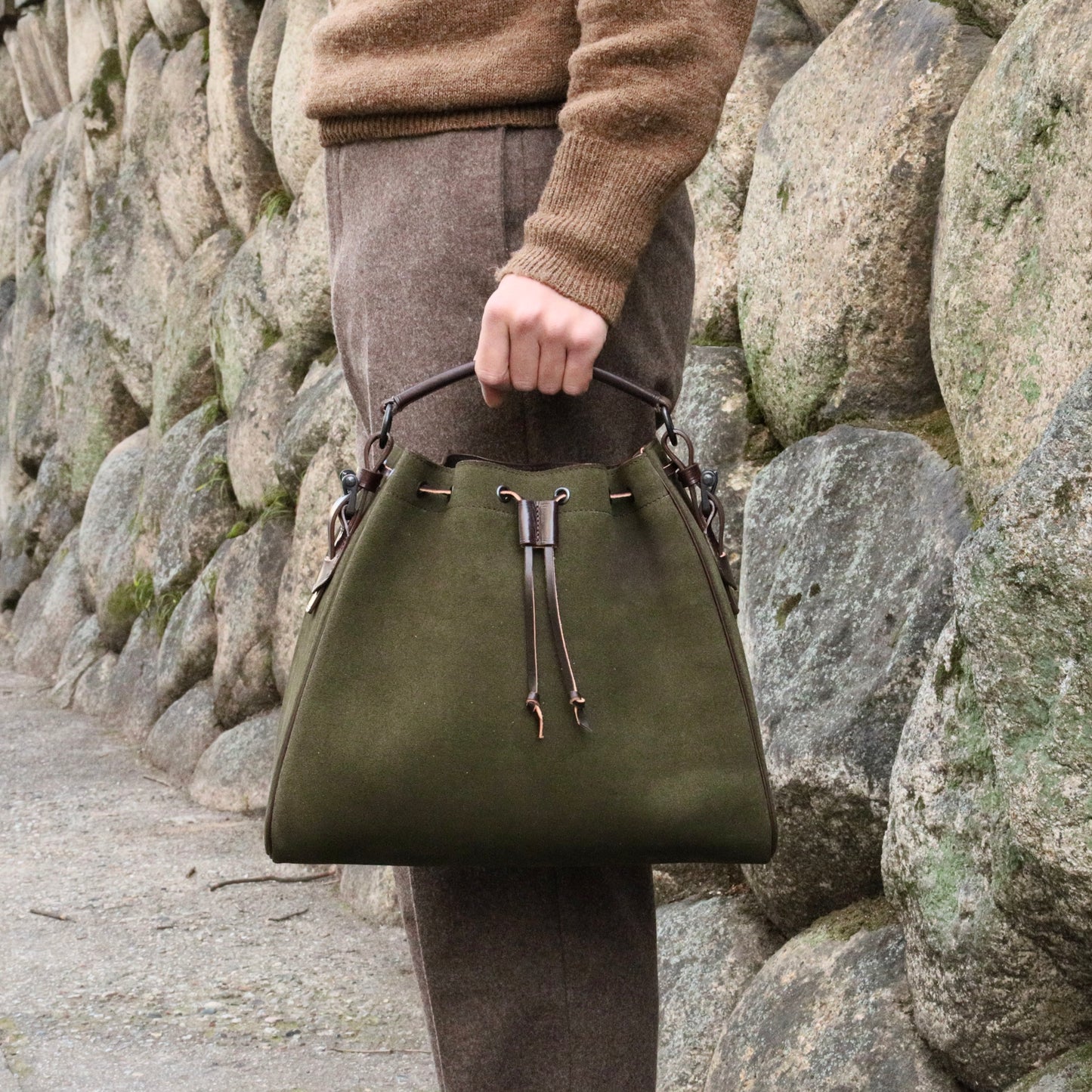 ANDALUSIA BOLSO CARTUCHO BAG SUEDE