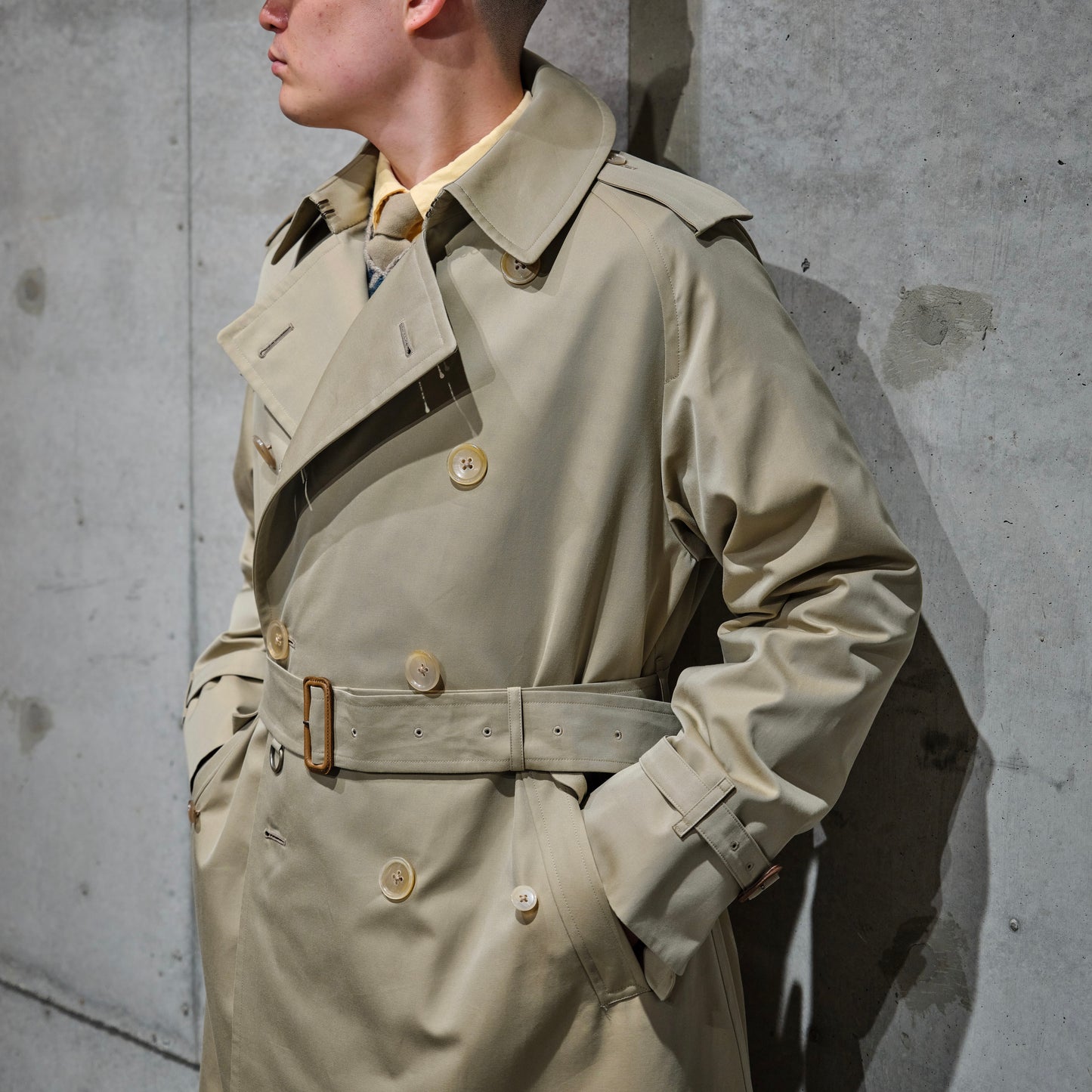 TRENCH COAT GABARDINE BEIGE