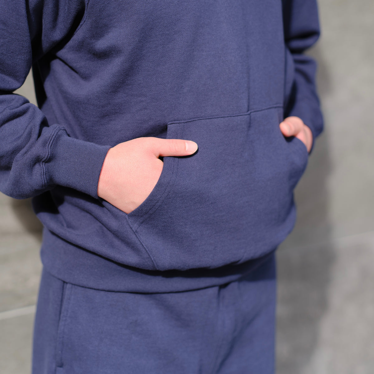 SWEAT PARKA RAGLAN SLEEVE NAVY