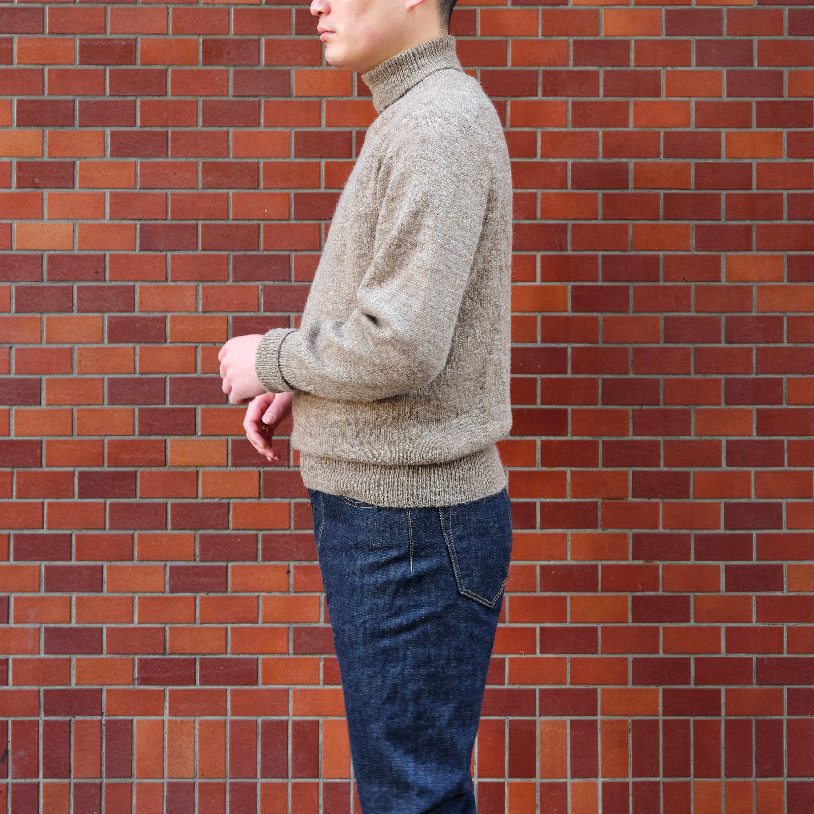 1PLY SHETLAND SWEATER TURTLE – ANATOMICA NAGOYA
