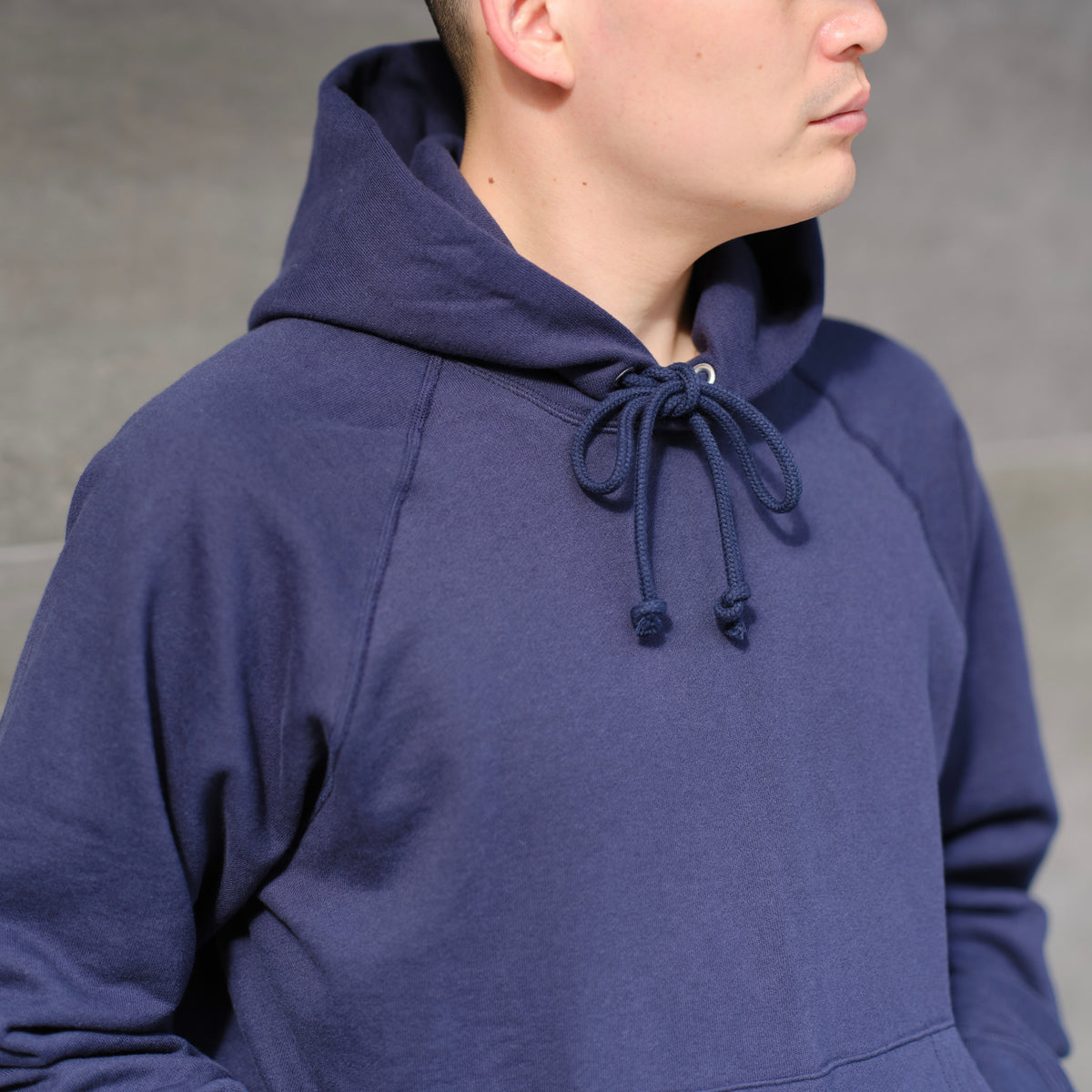 SWEAT PARKA RAGLAN SLEEVE NAVY