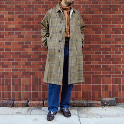 SINGLE RAGLAN COAT Ⅱ REVERSIBLE OVER CHECK BEIGE