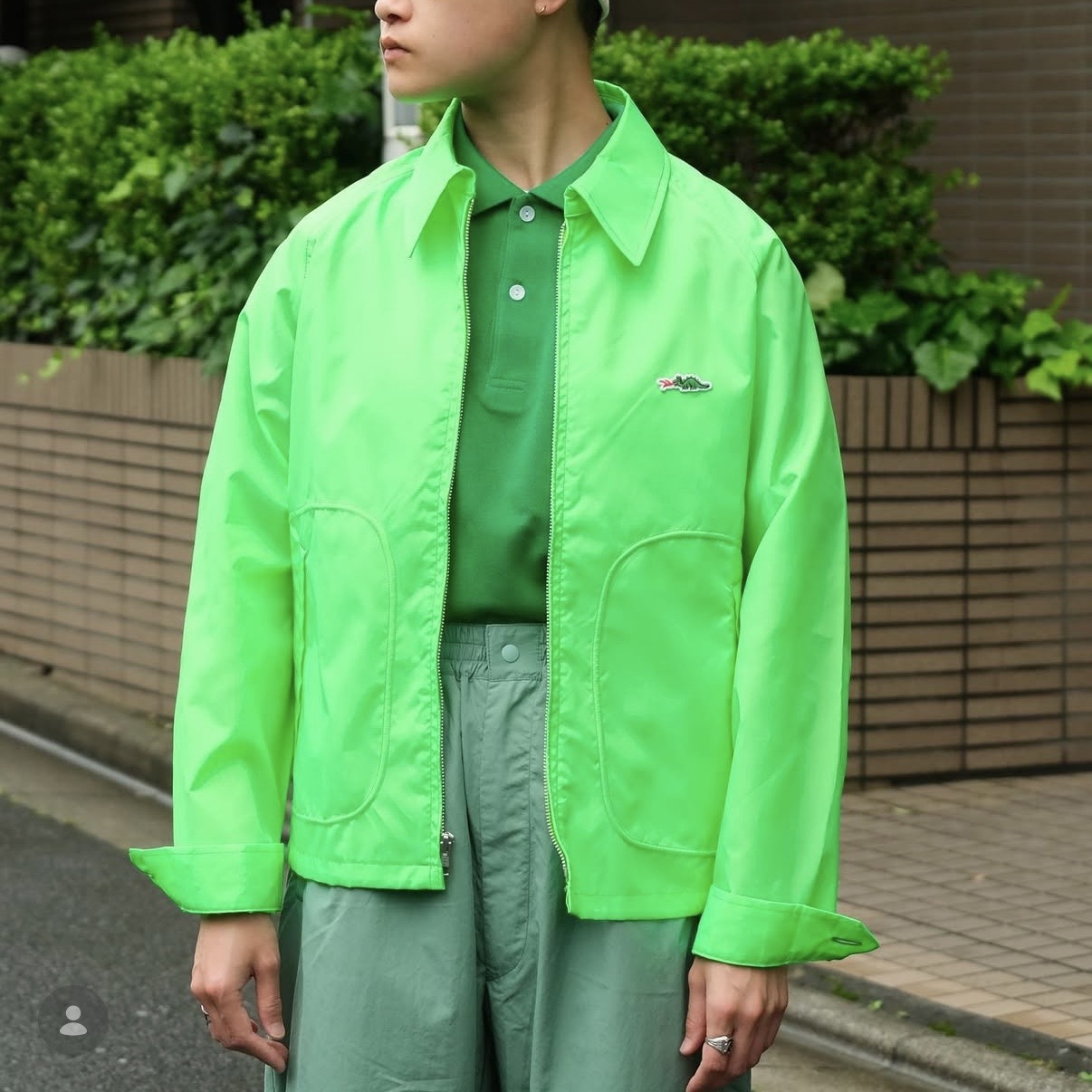 メンズウェア Braggin'Dragon GOLF JACKET CHECK XL Braggin' Dragon GOLF JACKET NEON COLOR GREEN – ANATOMICA NAGOYA