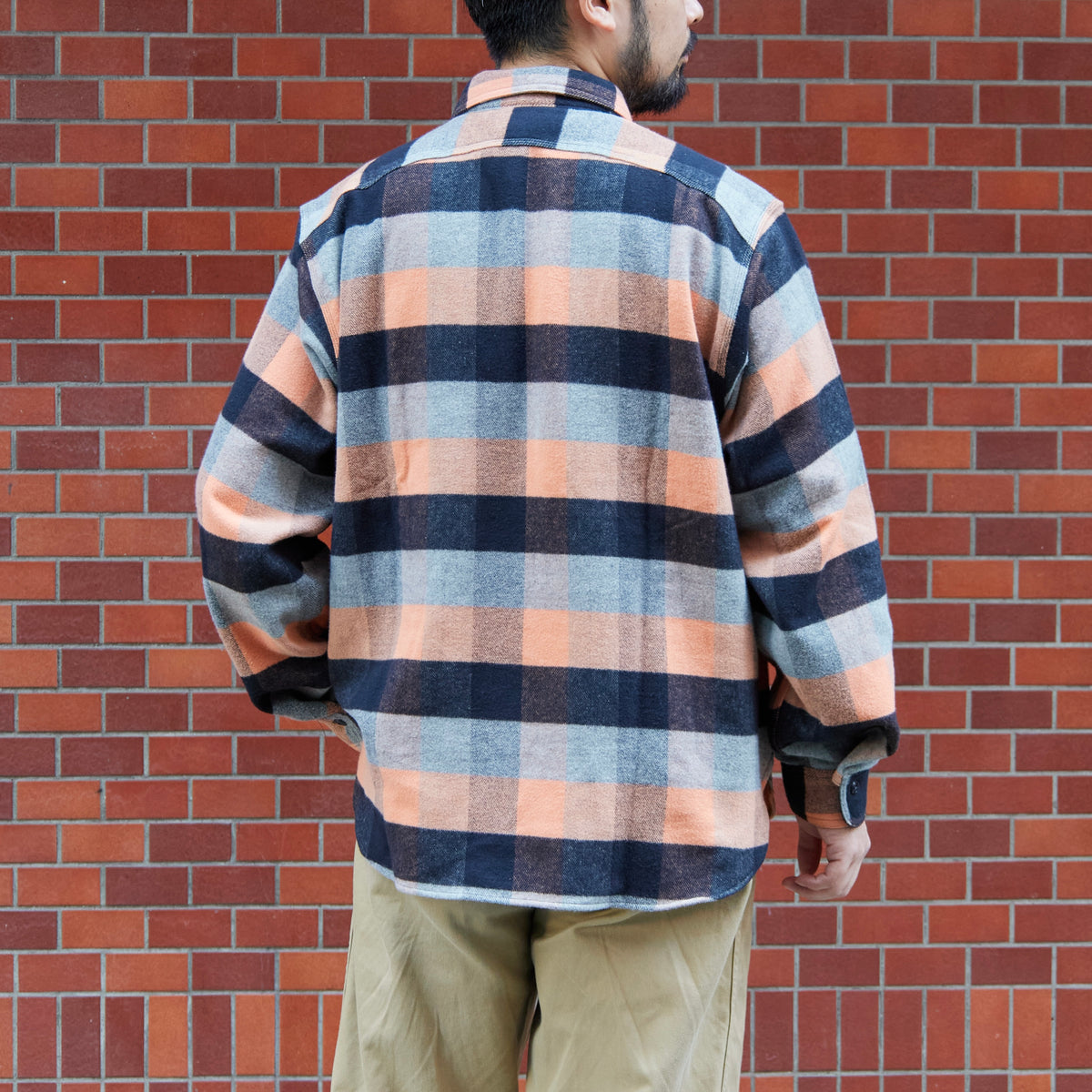 BIG YANK Y1936 HALF-ZIP SHIRTS FLANNEL BROCK CHECK