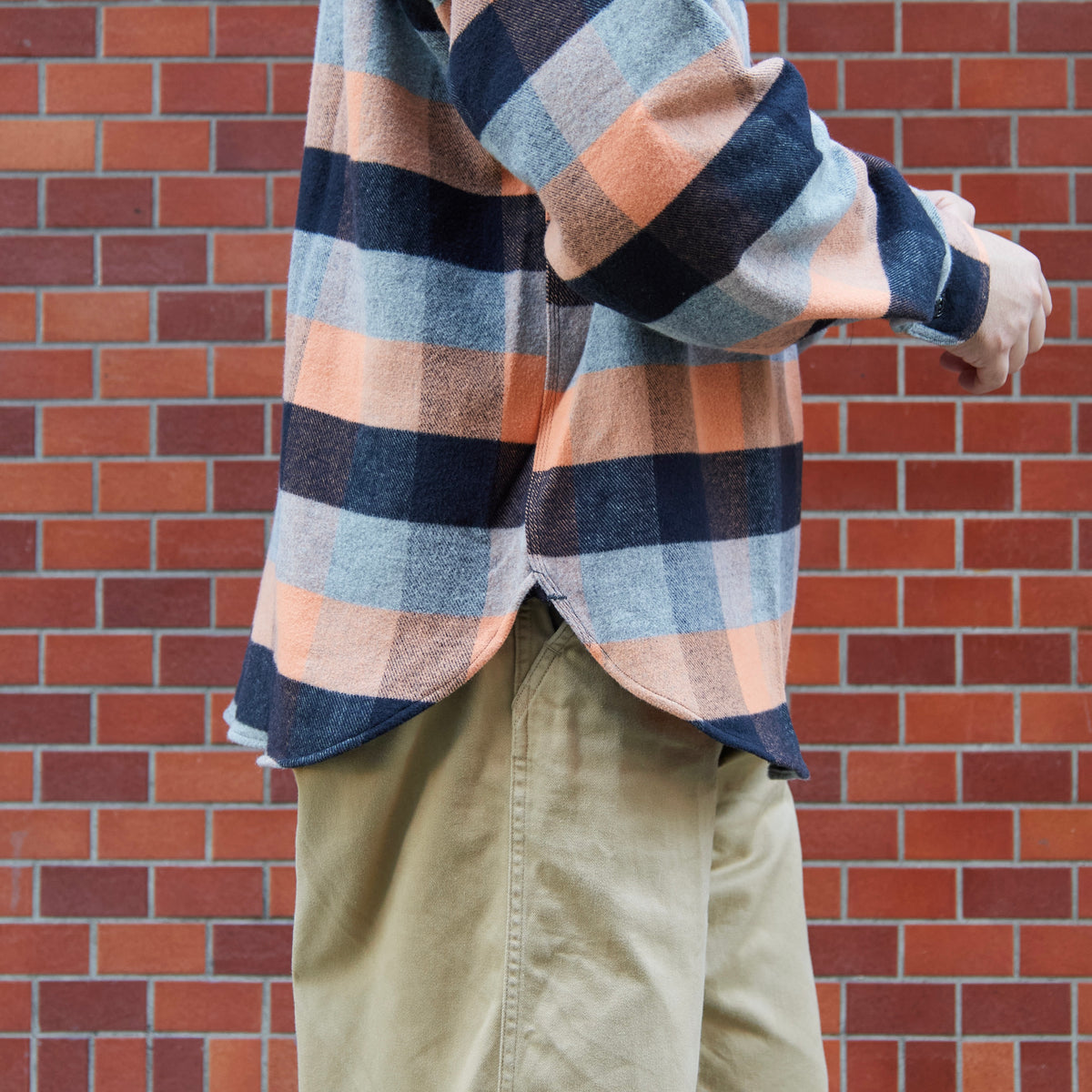 BIG YANK Y1936 HALF-ZIP SHIRTS FLANNEL BROCK CHECK