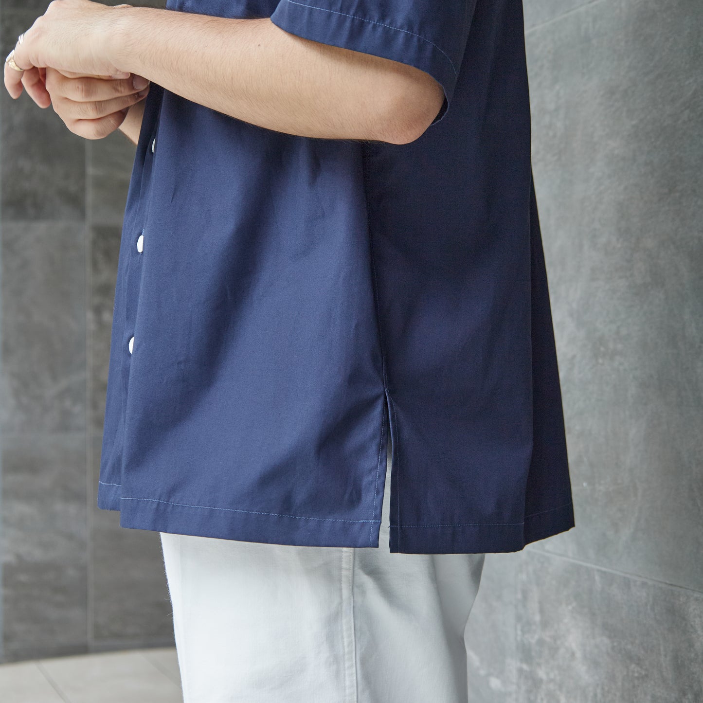 BIG YANK DICKIE SHIRTS POPLIN NAVY