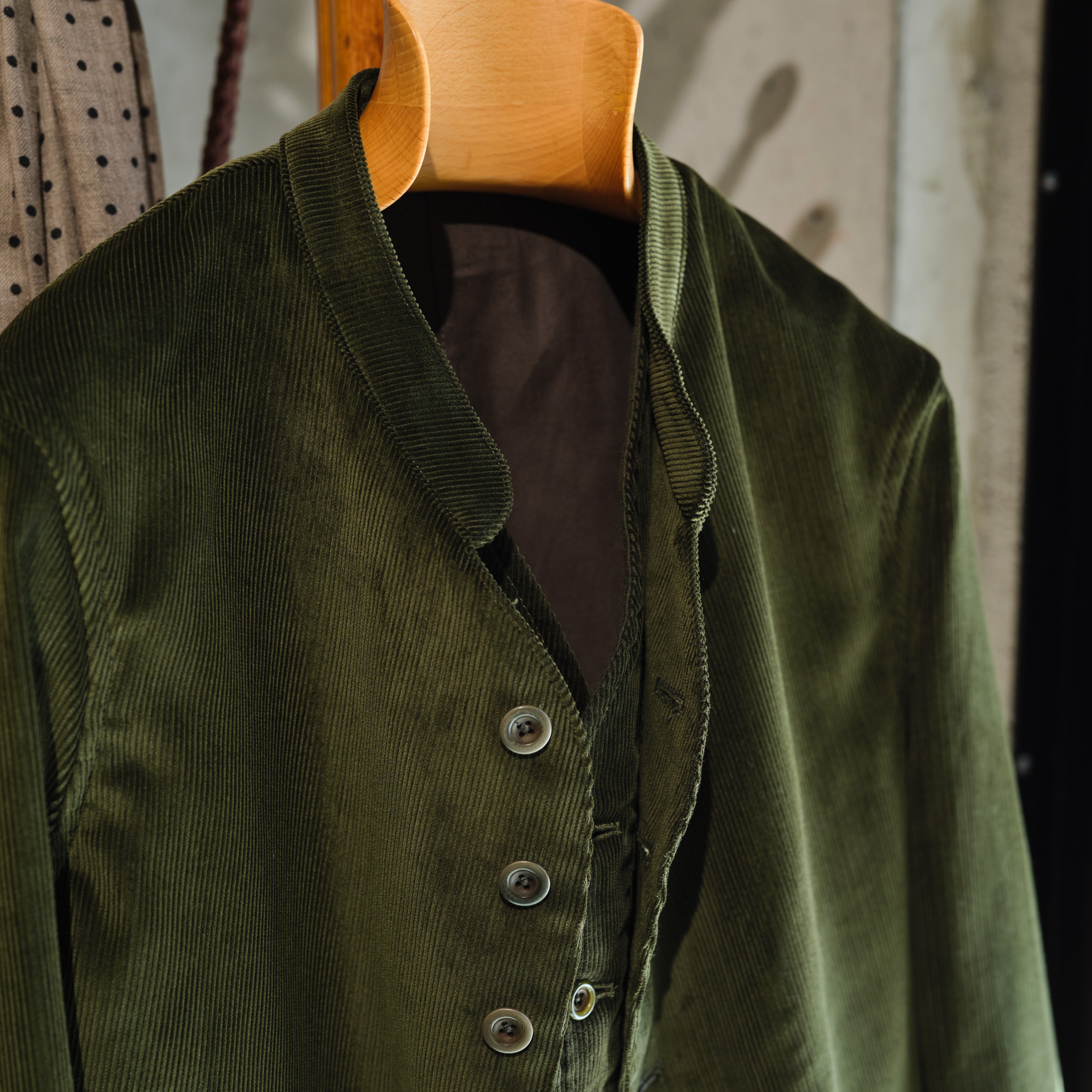 DOLMAN BABY CORDUROY OLIVE – ANATOMICA NAGOYA