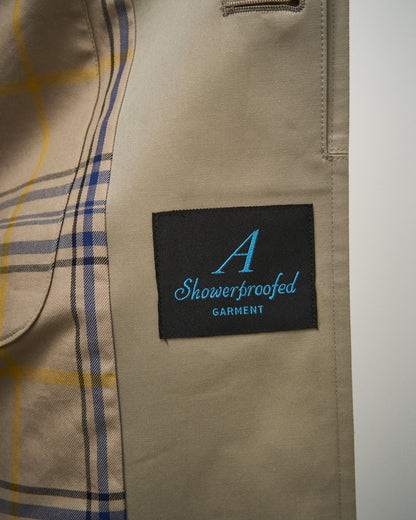 SINGLE RAGLAN COAT GABARDINE BEIGE