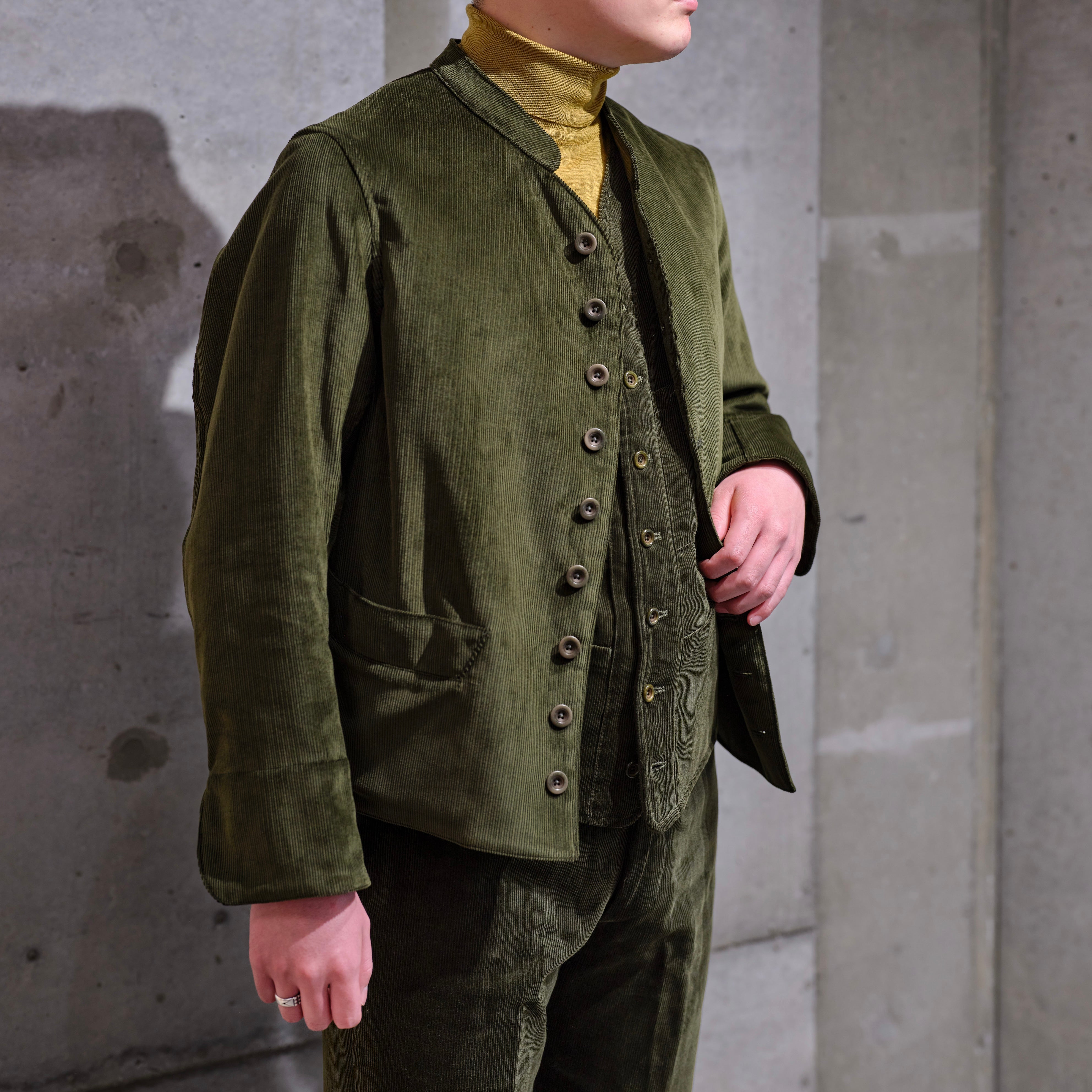 DOLMAN BABY CORDUROY OLIVE – ANATOMICA NAGOYA