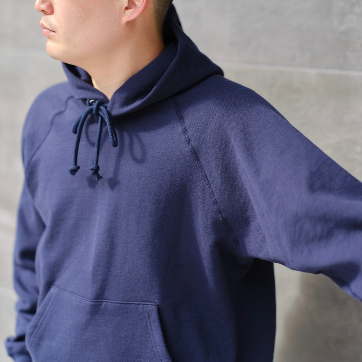 SWEAT PARKA RAGLAN SLEEVE NAVY
