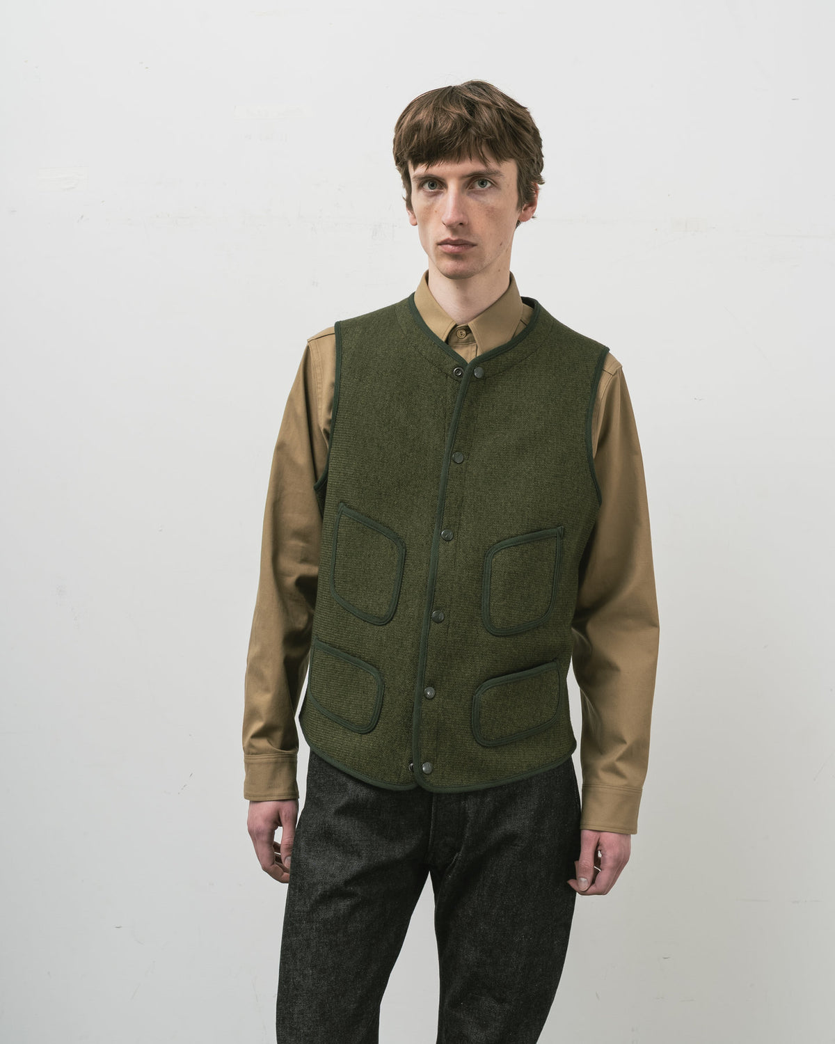 【Launch on Saturday, October 10th】  BEACH CLOTH VEST OLIVE