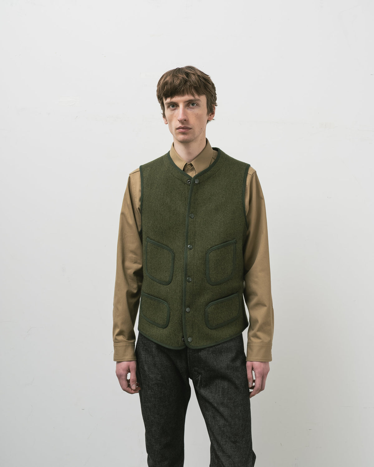 【Launch on Saturday, October 10th】  BEACH CLOTH VEST OLIVE