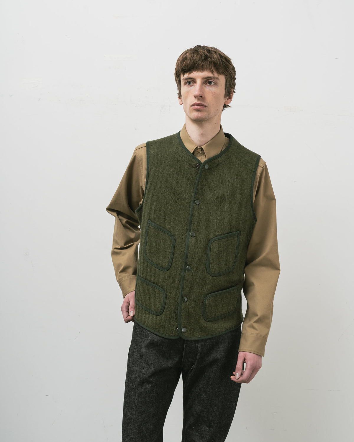 【Launch on Saturday, October 10th】  BEACH CLOTH VEST OLIVE