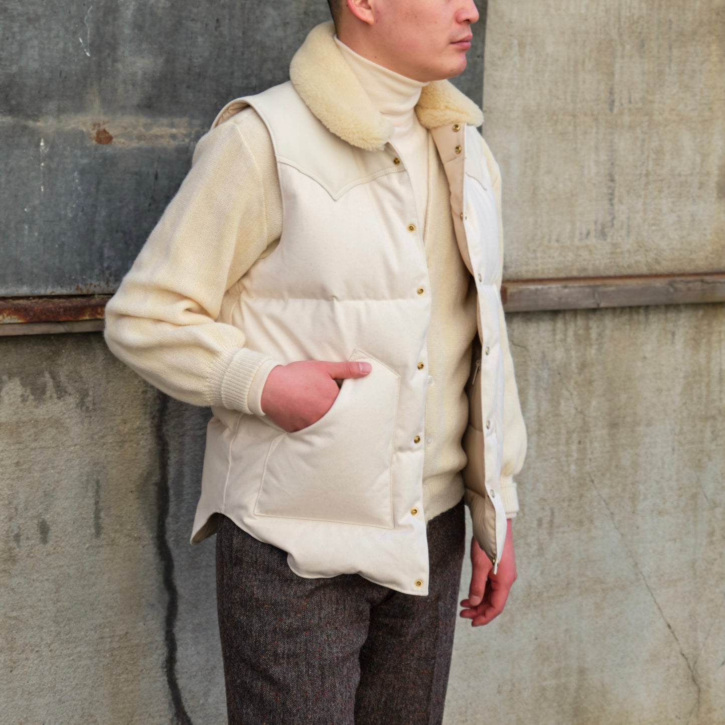 RMFC for ANATOMICA CHRISTY VEST DUCK NATURAL