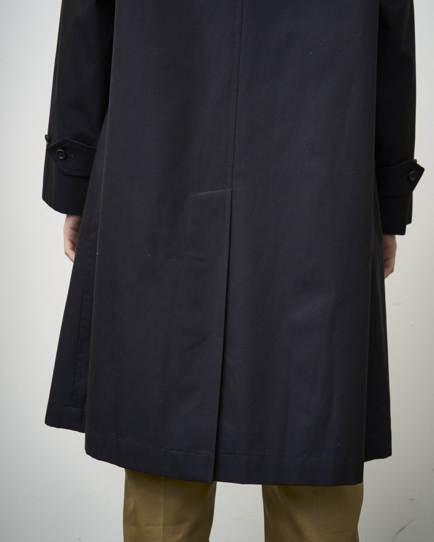 SINGLE RAGLAN COAT GABARDINE NAVY – ANATOMICA NAGOYA