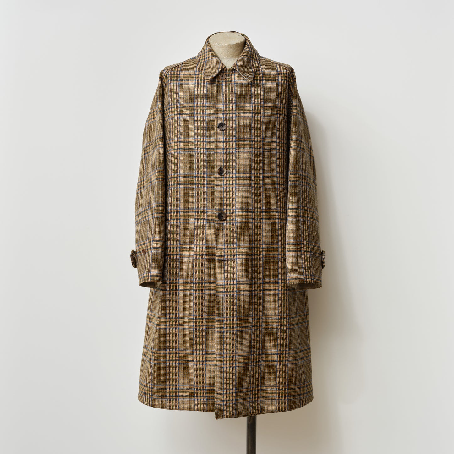 SINGLE RAGLAN COAT Ⅱ REVERSIBLE OVER CHECK BEIGE
