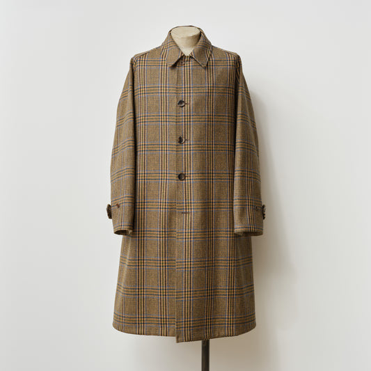 SINGLE RAGLAN COAT Ⅱ REVERSIBLE OVER CHECK BEIGE