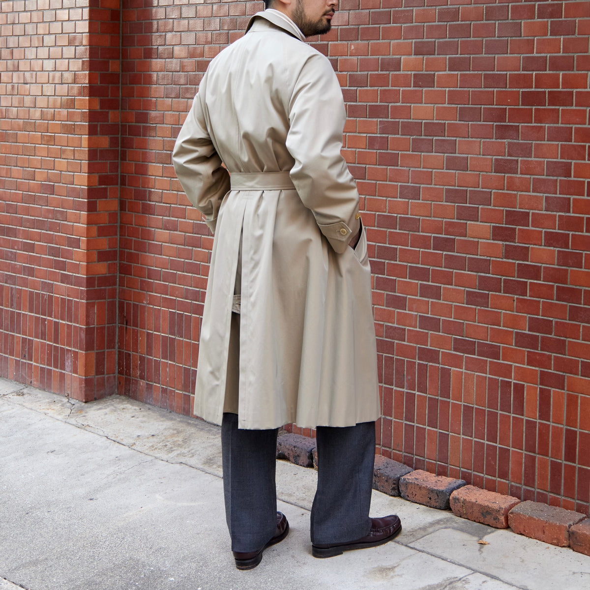 SINGLE RAGLAN COAT Ⅹ GABARDINE BEIGE