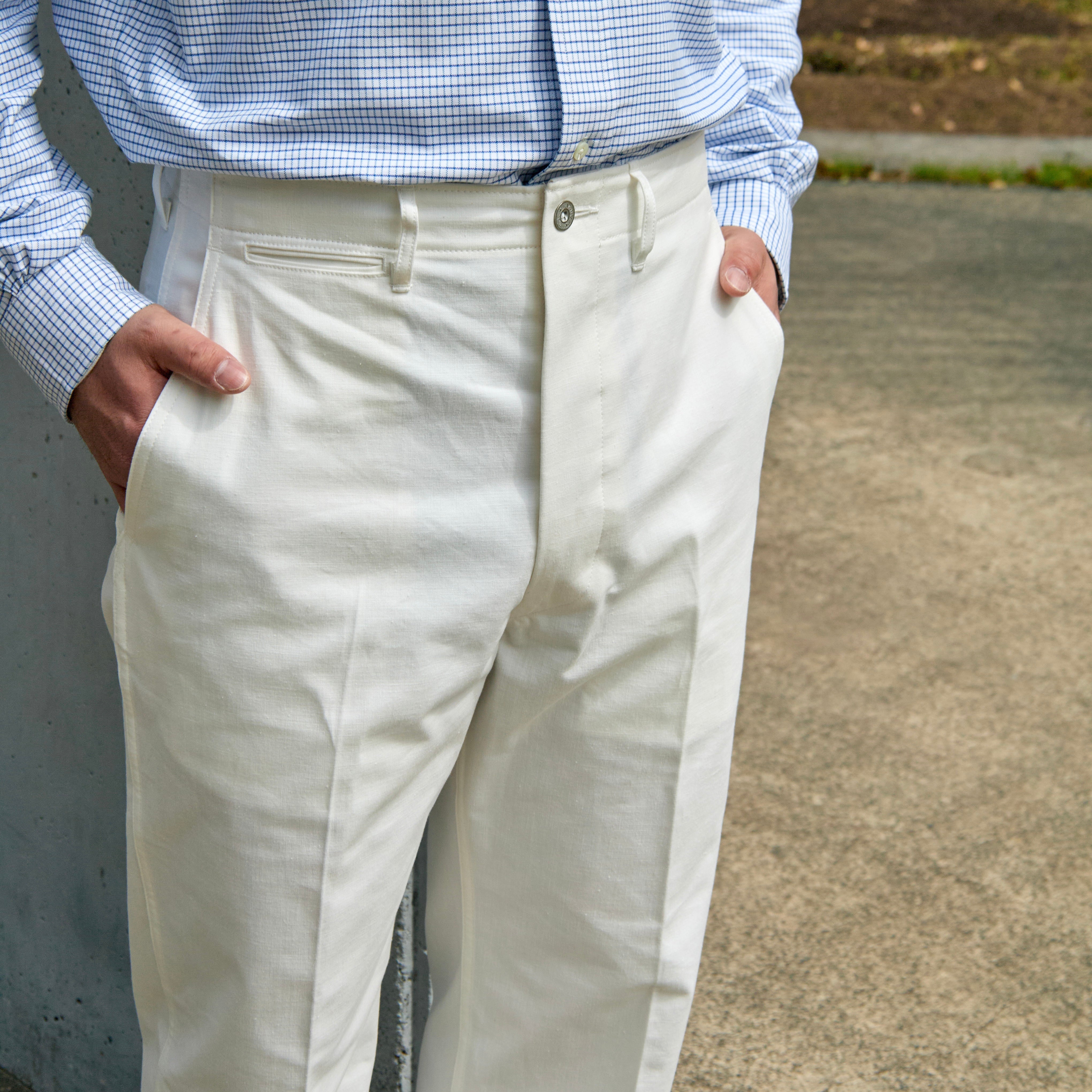 CHINO ZERO DUCK WHITE – ANATOMICA NAGOYA