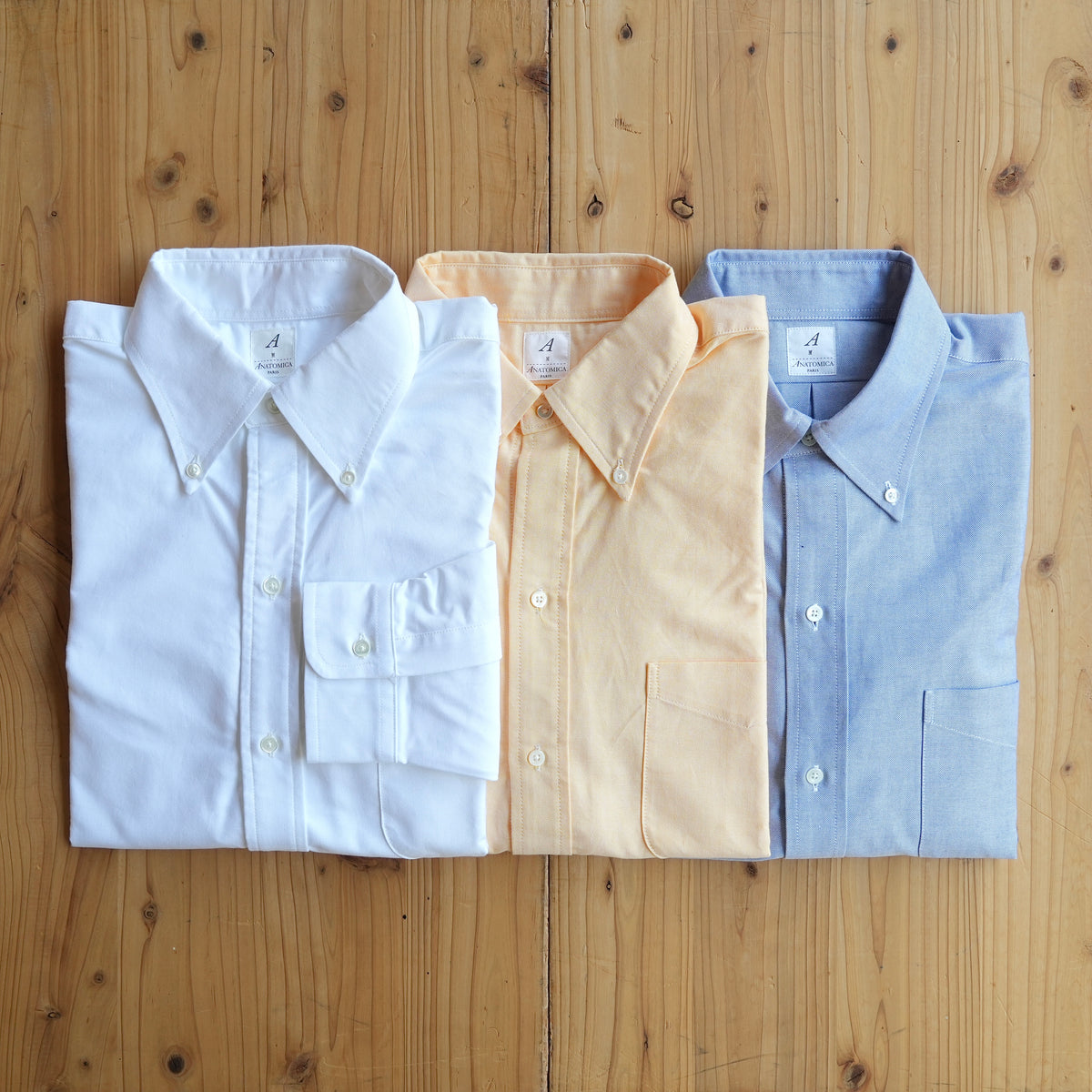 XL ANATOMICA アナトミカ インド綿 古い ボタンダウンシャツ ピンク