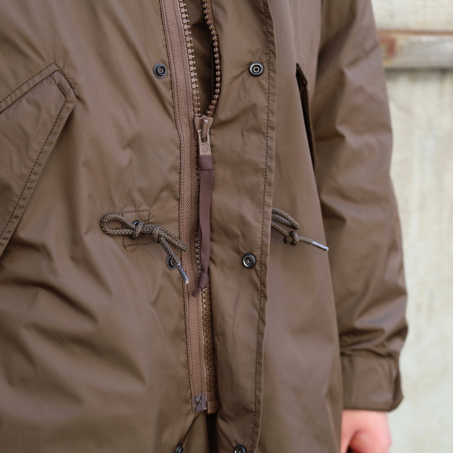 RMFC M51 FISHTAIL PARKA NYLON TAFFETA with DOWN LINER BROWN