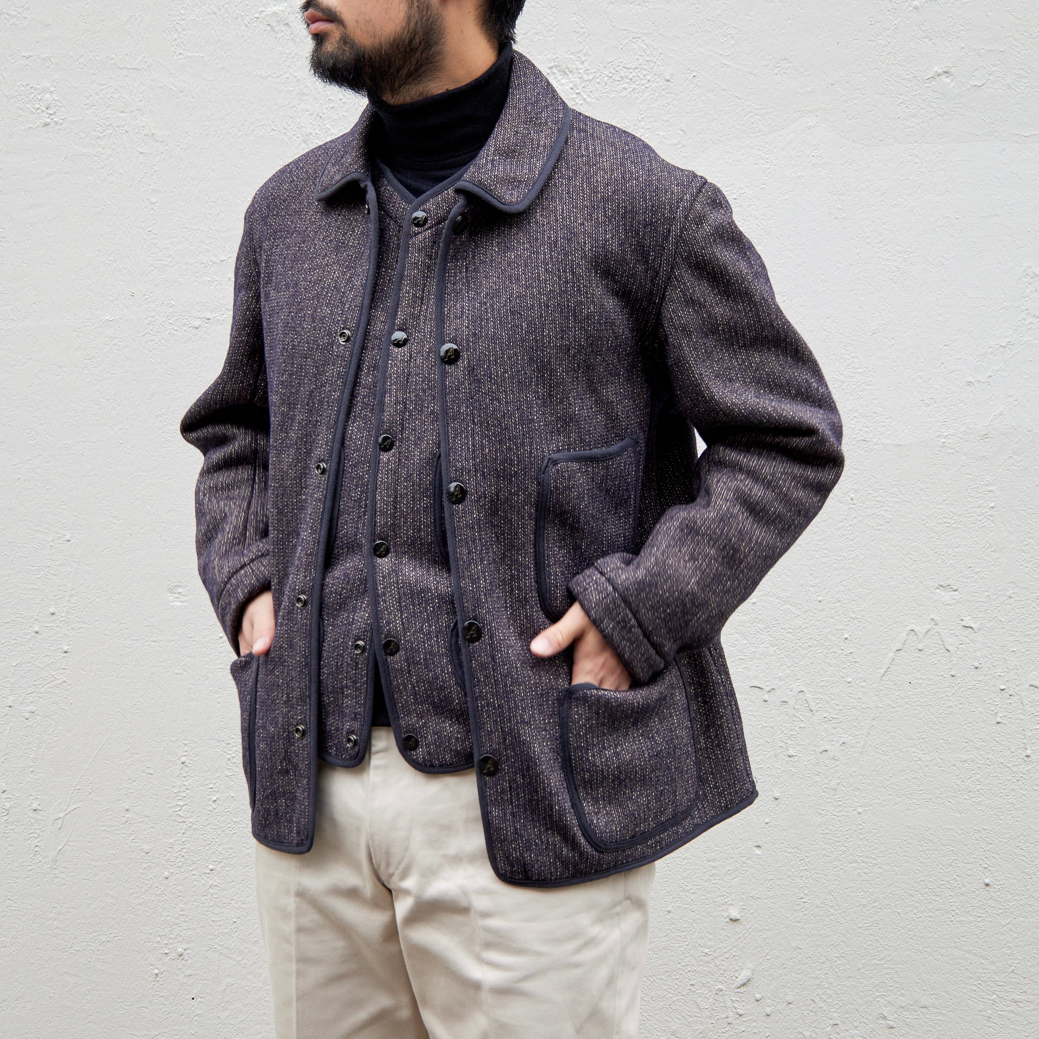 BEACH CLOTH JACKET SALT & PEPPER – ANATOMICA NAGOYA