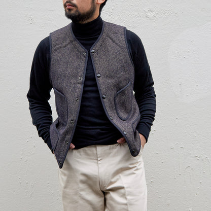 BEACH CLOTH VEST SALT & PEPPER