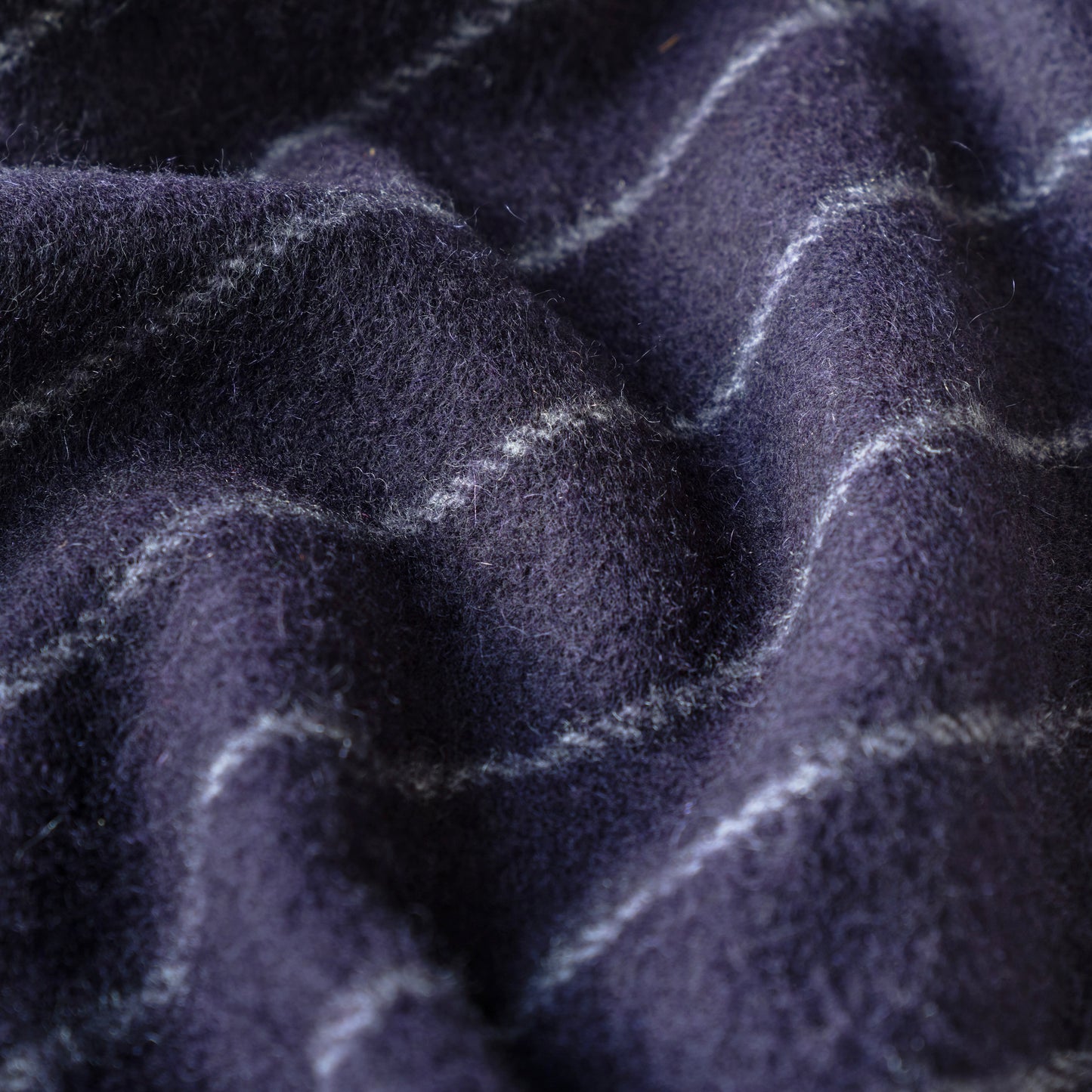 FOX BROTHERS CASHMERE SCARF CHALK STRIPE