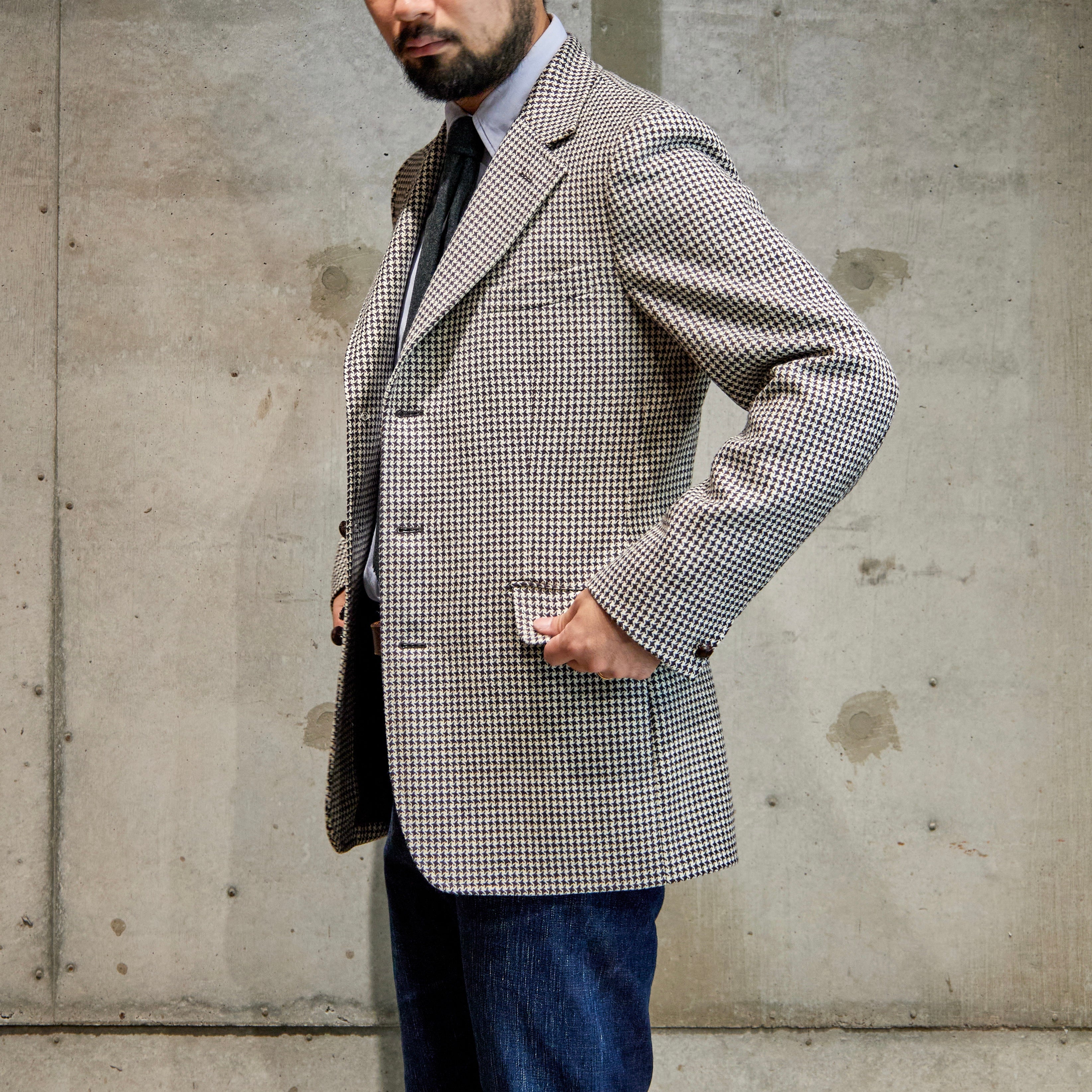 ジャケット・アウター ANATOMICA DUNN JACKET BROWN CHECK 38 TWD ANATOMICA アナトミカ 530-552-08 DUNN JACKET ヘリンボーン