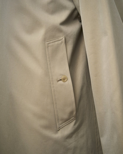 SINGLE RAGLAN COAT GABARDINE BEIGE