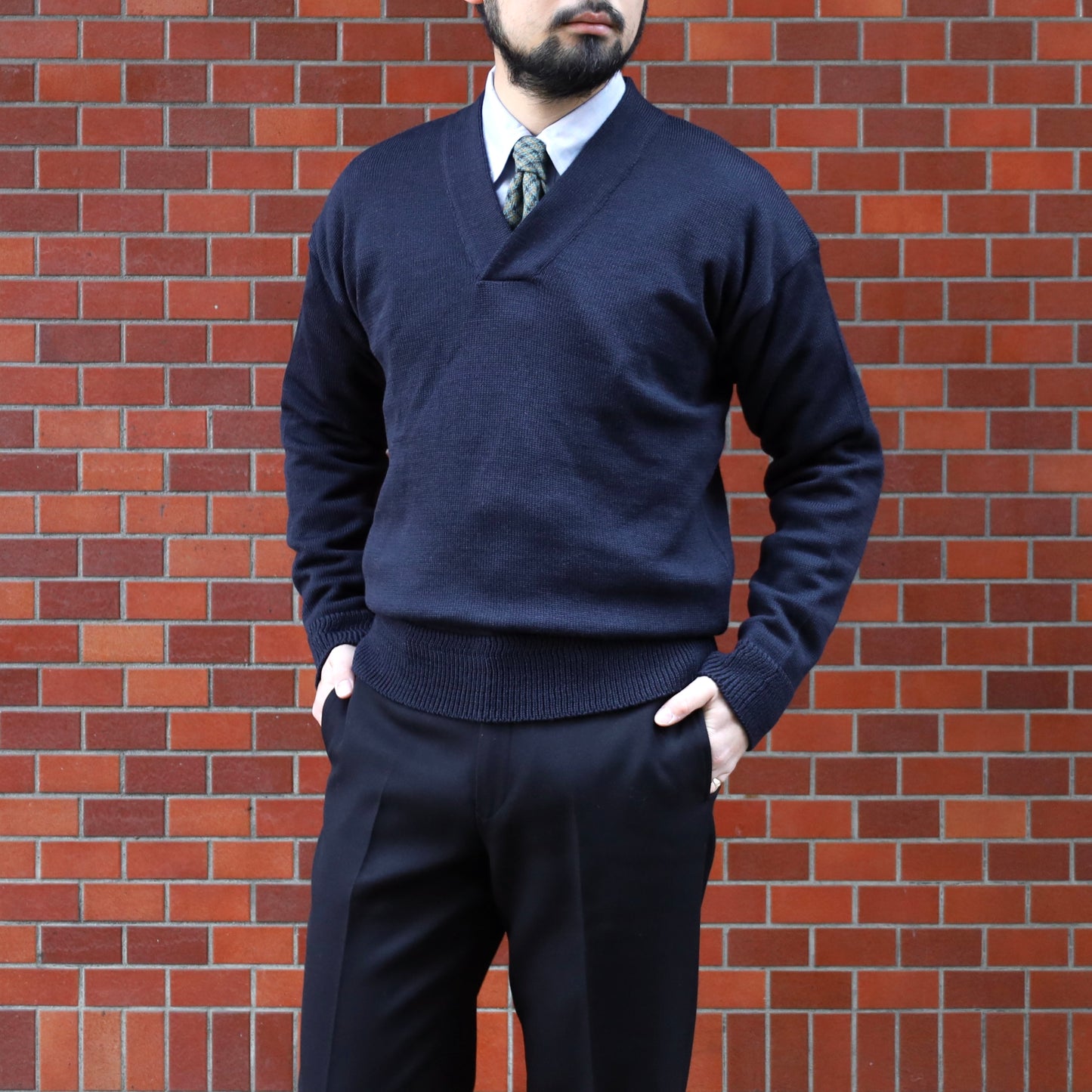 U.S.ARMY ENGINEER V NECK SWEATER