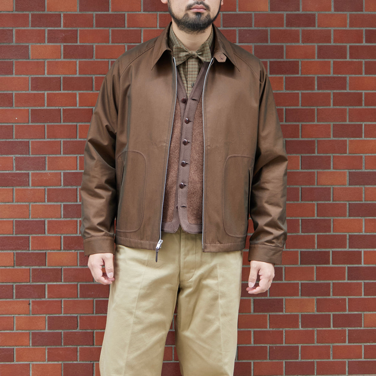 ANATOMICA by BRAGGIN' DRAGON VAN NUYS JACKET BROWN