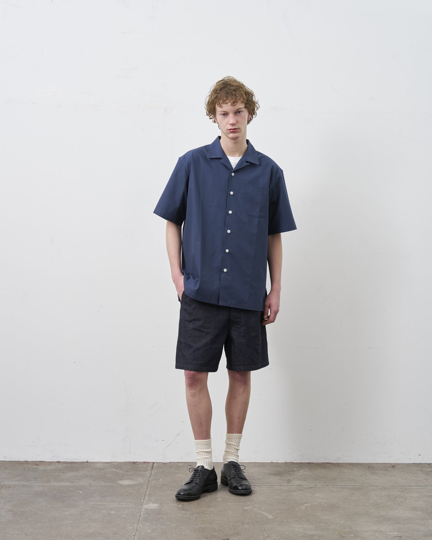 BIG YANK DECKIE SHIRTS POPLIN NAVY 【 Launch on 27th June】