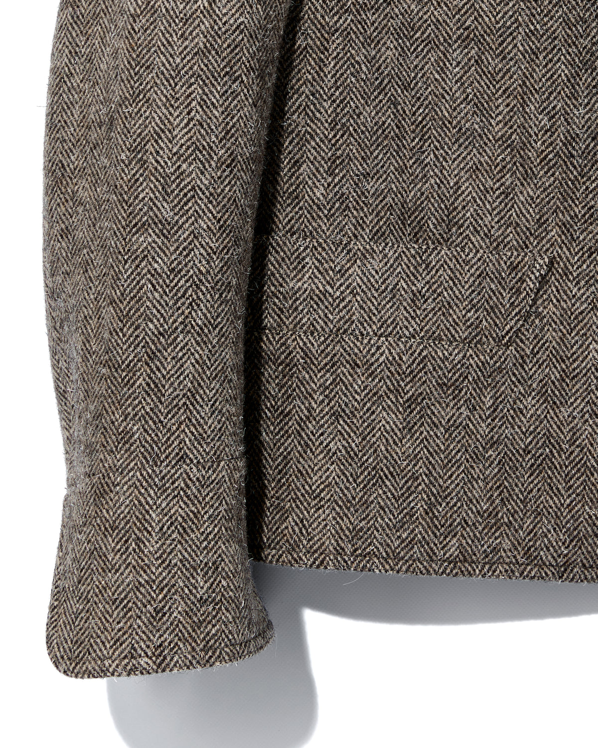 LADIES DOLMAN WOOL TWEED HRRING-BONE
