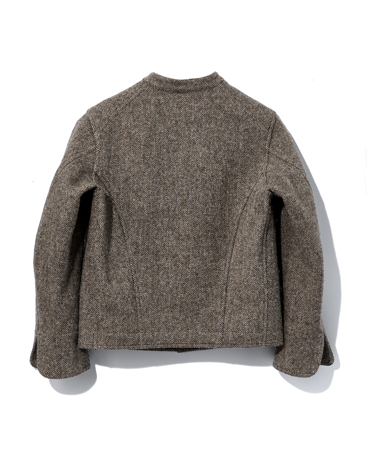 LADIES DOLMAN WOOL TWEED HRRING-BONE