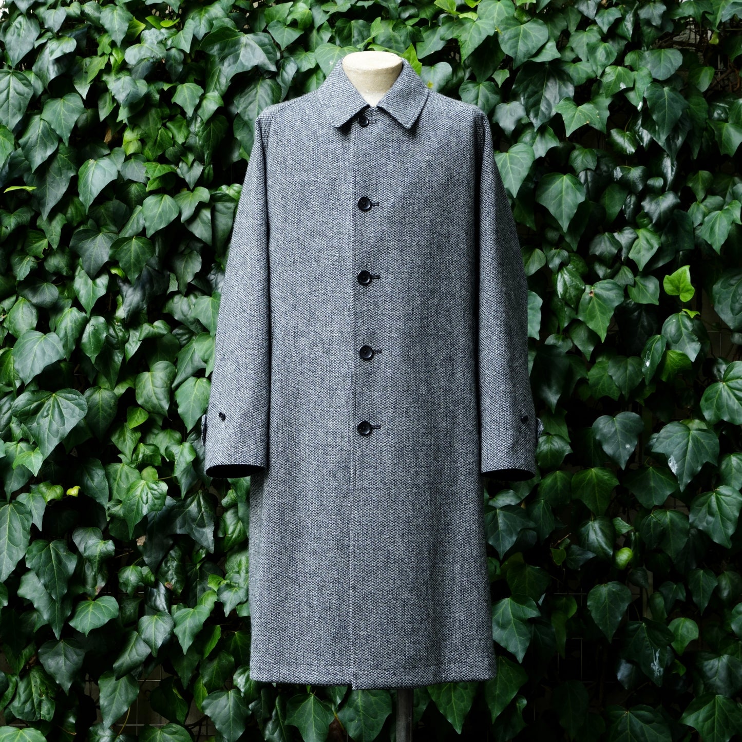 SINGLE RAGLAN COAT Ⅱ REVERSIBLE BLACK