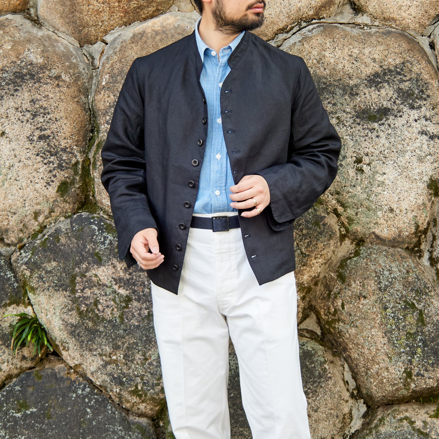 DOLMAN IRISH LINEN BLACK