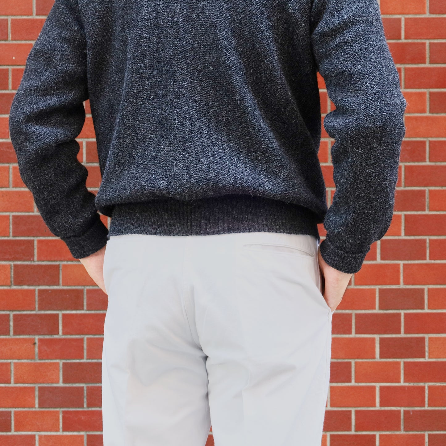 【NAGOYA LIMITED COLOR】 FANNI LEMMERMAYER  2PLY CARDIGAN CHARCOAL