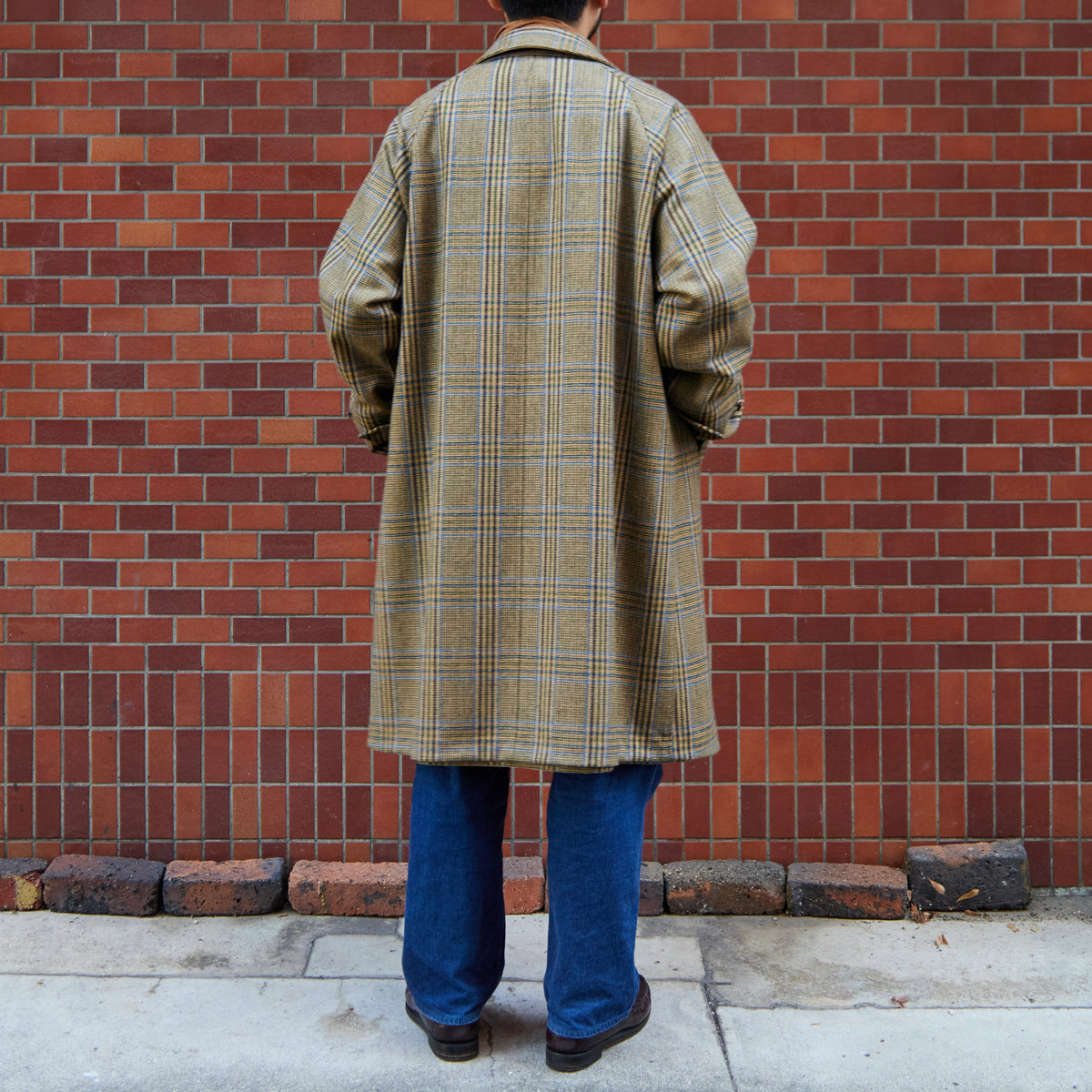 SINGLE RAGLAN COAT Ⅱ REVERSIBLE OVER CHECK BEIGE