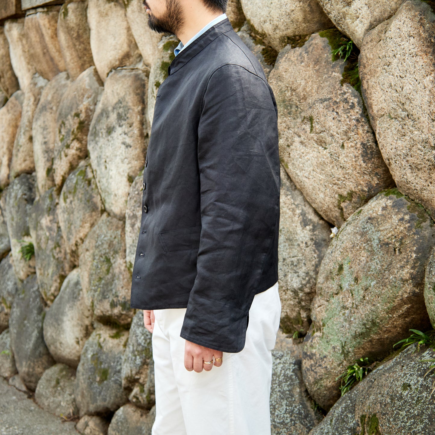 DOLMAN IRISH LINEN BLACK