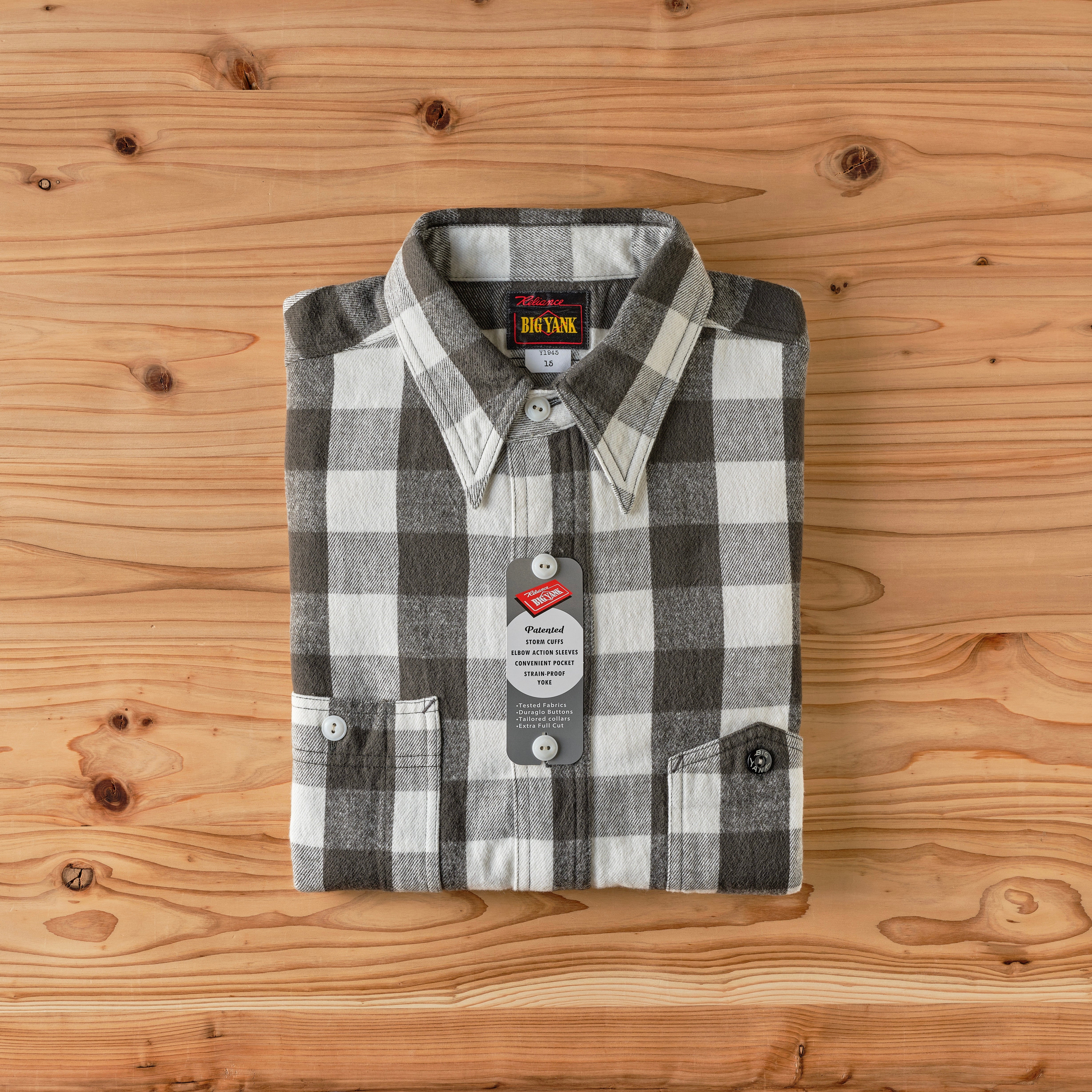 BIG YANK Y1945 SHIRTS FLANNEL BROCK CHECK WHITE – ANATOMICA NAGOYA