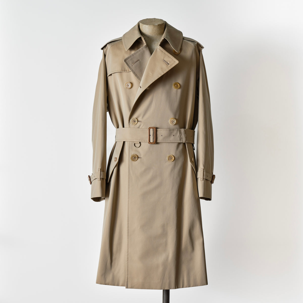 TRENCH COAT GABARDINE BEIGE – ANATOMICA NAGOYA