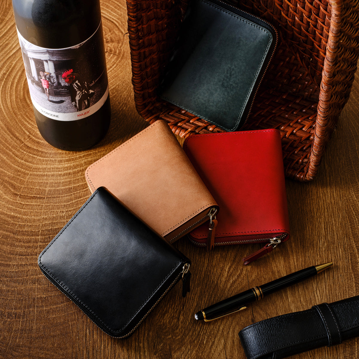 ANATOMICA×GANZO WALLET HORSE BUTT MEDIUM