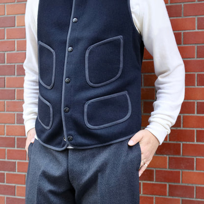 BEACH CLOTH VEST NAVY