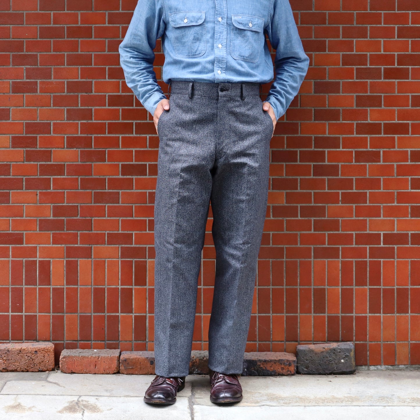 YANKSHIRE M1963 TROUSERS HEATHER CHAMBRAY