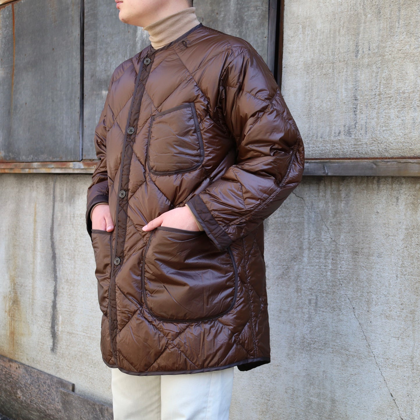 RMFC M51 FISHTAIL PARKA NYLON TAFFETA with DOWN LINER BROWN