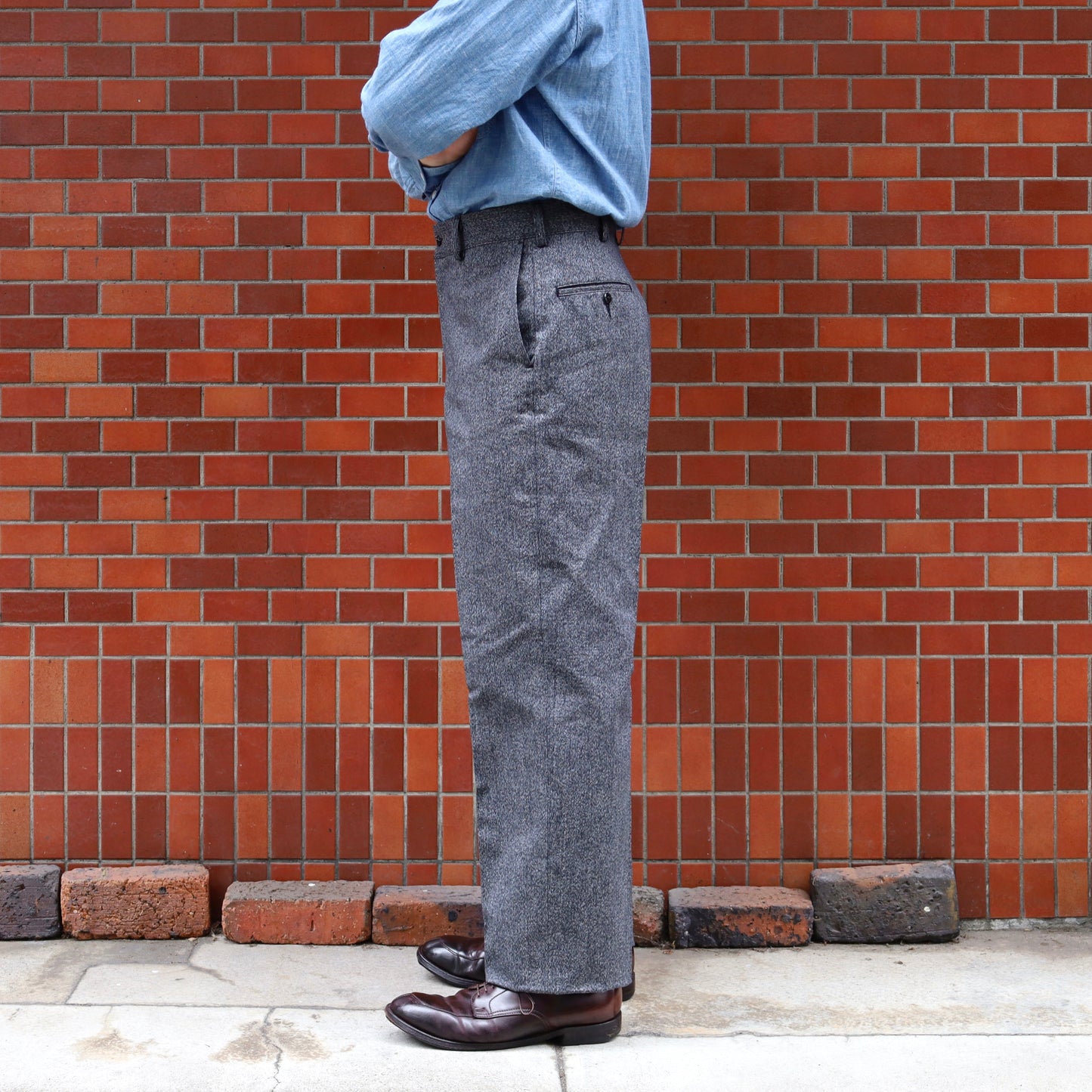 YANKSHIRE M1963 TROUSERS HEATHER CHAMBRAY